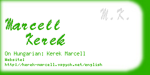 marcell kerek business card